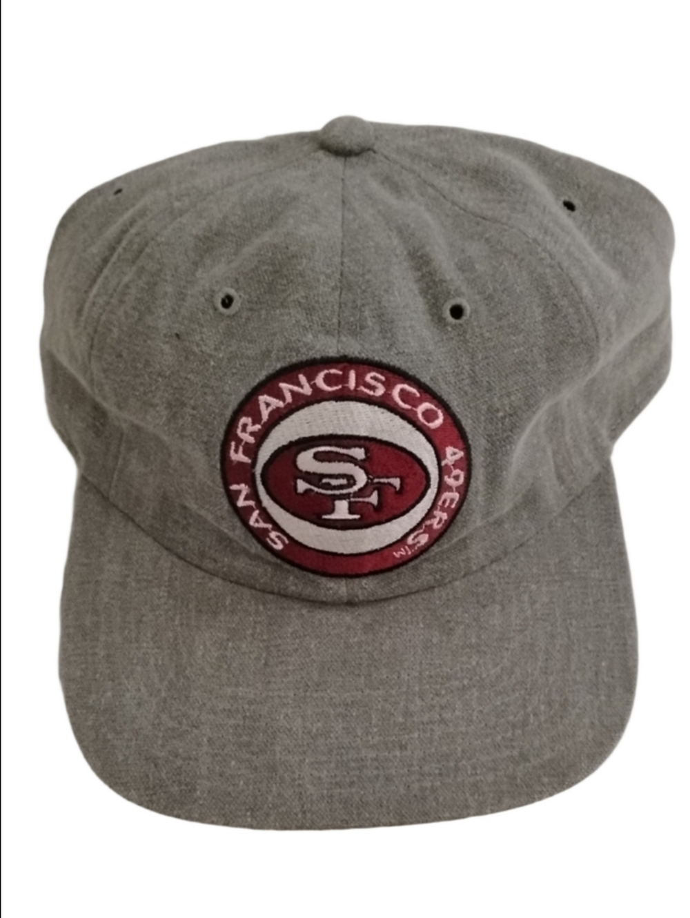 American Needle Grey Cap with Red & White SF 49ers Patch